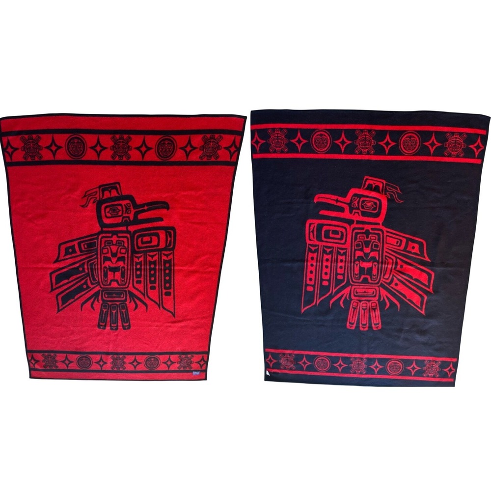 Pendleton Beaver State The Raven Wool Blanket 73x55 READ Made In the USA